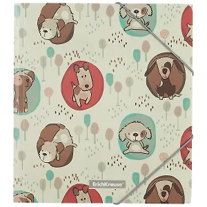 Папка на резинке A5+ "Little Dogs" пластик, Erich Krause