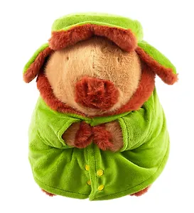 Мягкая игрушка Капибара в ушанке (30см) (12-0832-202405-T6)