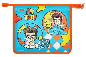 Папка для тетрадей А5 2 отделения "Влад А4" 205*240*65, пластик, молния