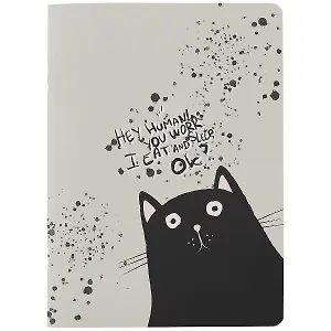 Тетрадь в клетку Be Smart, "Hey human. Кот", А4, 40 листов