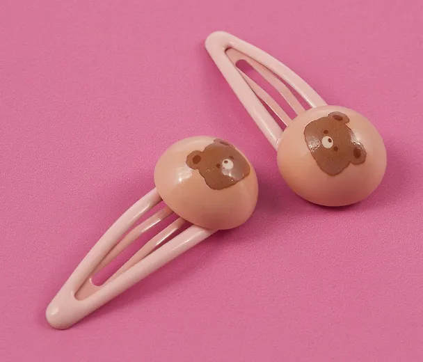 Набор заколок Kawaii Мишки (2шт) (пластик) (5см) (12-03907-B11) (Lafilaf) 3048641 — 4
