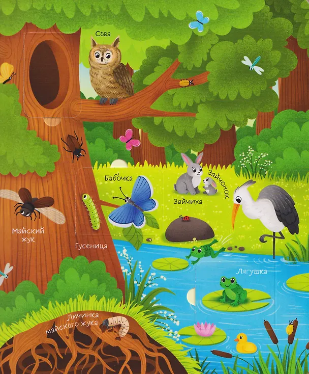 Книга Мамы и малыши. Книга с окошками (Лариса Клюшник) — 3
