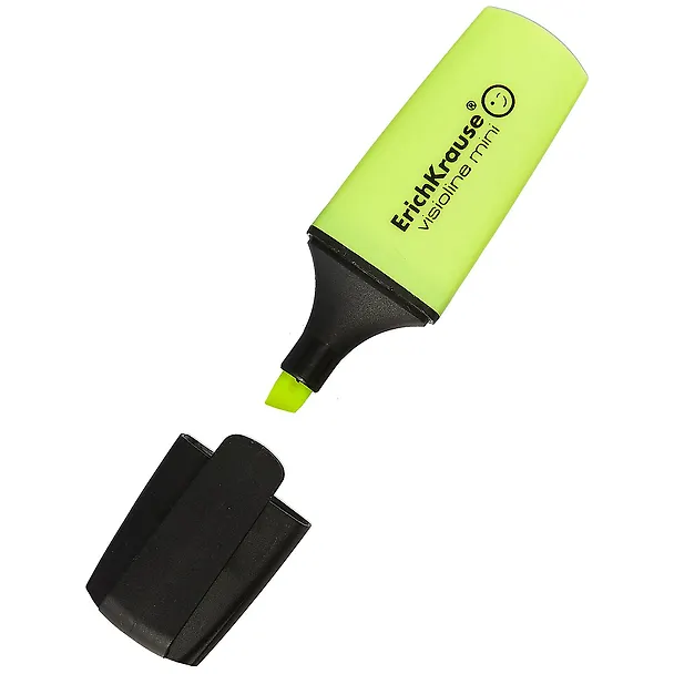 Текстовыделитель Erich Krause, Visioline Mini, желтый 262307 — 2