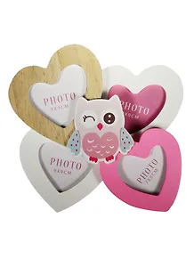 Фоторамка Совушка на 4 фото (7х8см, 9х9см, 22х24см) (MDF) (138525)