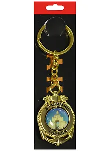 Брелок-якорь Владимир Успенский Собор-Золотые Ворота (металл цв.золото) (121G18K-66-66-1)