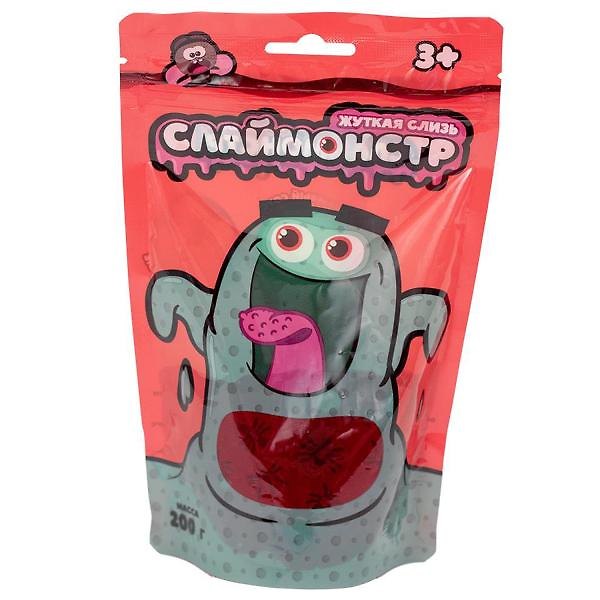Игрушки в наборе, ТМ Слаймонстр, красный + фигурки насекомых, 200 гр. 2739489 — 1