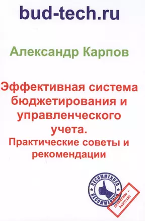 Эффективная система бюджетирования и управленческого учета. Практические советы и рекомендации — 2593457 — 1