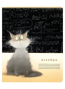 Тетрадь предметная в клетку "Кот учёный. Алгебра", 48 листов