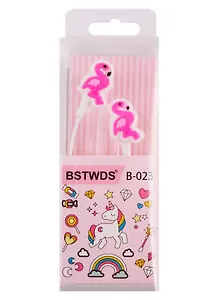 Наушники цветные Фламинго (ПВХ-бокс) (12-17509-B-024)