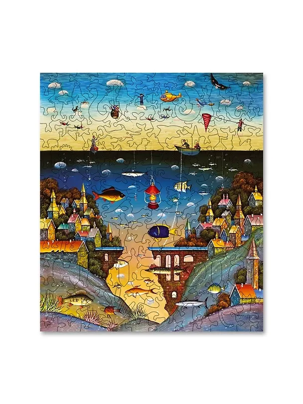 Пазл DaVICI деревянный "На суше и на море", 175 деталей 2946480 — 2