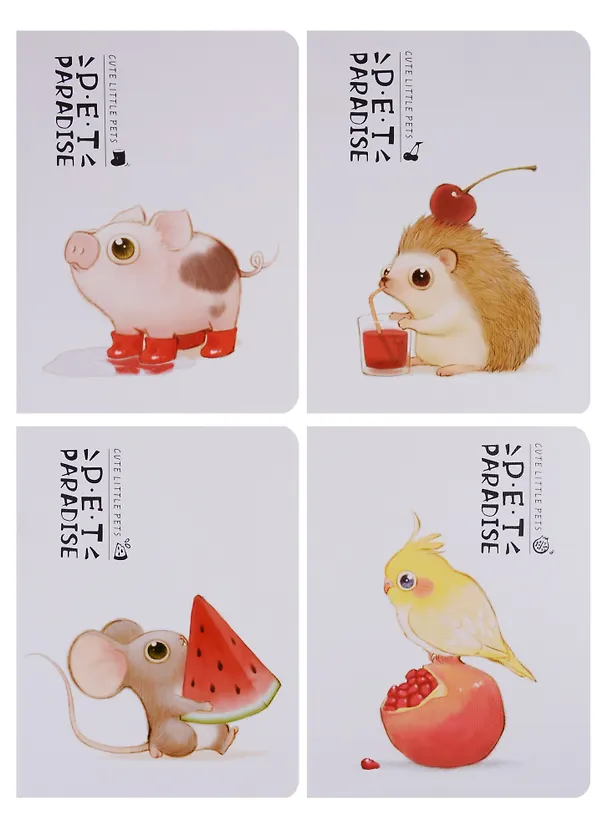 Записная книжка «Pet paradise» А6, 24 листа в клетку, сшивка, Languo, в ассортименте 246145 — 6