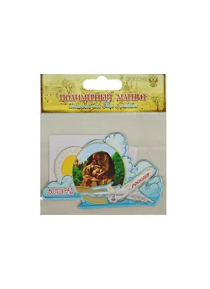 Магнит формовой с самолетом «Волгоград», 8,7 х 4,6 см 1035942 2467540