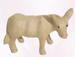 Фигурка из папье-маше объемная Ослик (SA133) (мал) (22х8,5х15,5)