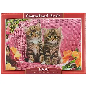 Пазл Castorland Котята на стуле 1000 эл., 68*47см. C-103775
