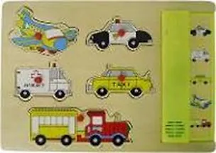 Пазл С музыкой транспорт (М8022А) (дерево) (желт. устройство) 2032244