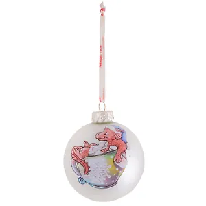 Елочный шар Дракончик (стекло) (8х8) (91480)