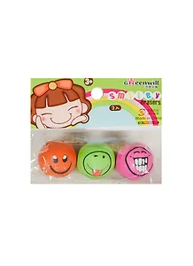 Ластик Веселые Смайлы (3шт) (HR-01905) (Веста Трейд)