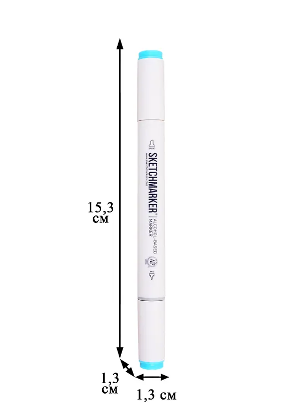 Маркер Sketchmarker двухсторонний на спирт.основе цв.B11 Карибский синий 257255 — 2