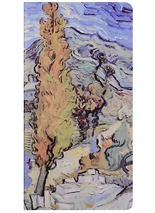 Записная книжка А6+ 24л нелин. 90*170мм "Ван Гог" тонир.внутр.блок, сшивка, крафт