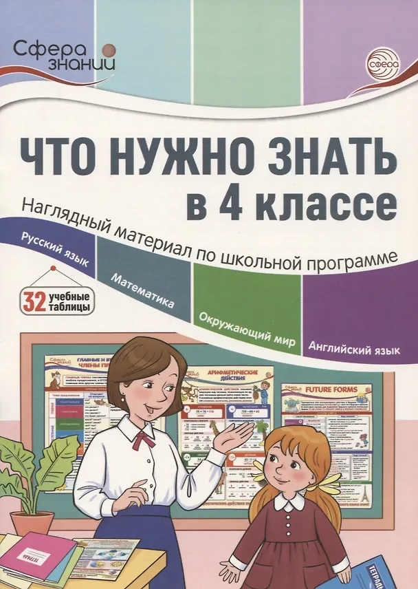 Книга Что нужно знать в 4 классе: наглядный материал по школьной программе. 32 учебные таблицы () — 1