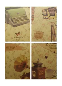 Книга для записей А5 96л лин. "Miss the old days" 7БЦ, ассорти, Haich