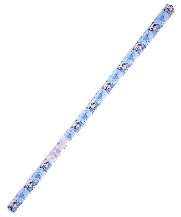 Бумага упаковочная 70*100см "PandaGift_Blue" глянц., инд.уп. 3031685 — 1