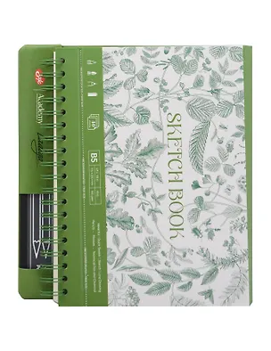 Скетчбук для графики 17,5*25 40л "Ладога" зеленый, жестк.обложка, настольный, 160г/м2, 100% целлюлоза 3121911