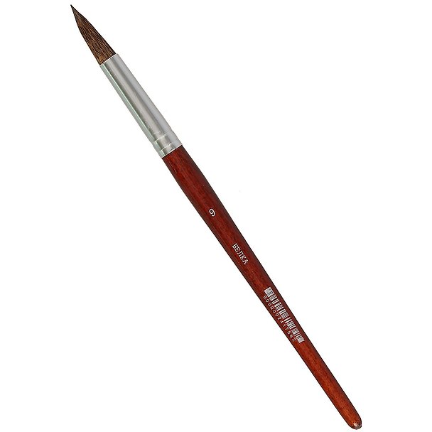 Кисть из волоса белки, круглая, № 9 241756 — 1