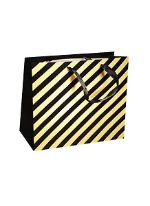 Пакет подарочный бумажный А4 28*28*10 "Геометрия",муж., черно-белый, мат. ламинат, Хансибэг