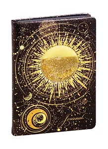 Ежедневник недат. А5 120л "Кофе" кожзам, тв. переплет с поролоном, тонир.блок, блестки, ляссе