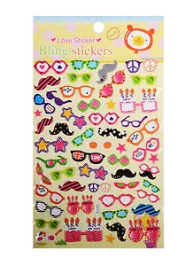 Наклейки очки, LW016