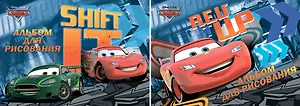 Альбом для рисования 40л А4 "Cars" склейка, выб.УФлак, ассорти, Disney