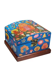 Шкатулка с замком МДФ Совы (16*12*12) (40152)