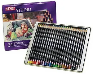 Набор цветных карандашей Studio 24цв в метал.упак