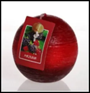 Свеча декоративная аромат. Малина (23375) (7,5см) 2300140