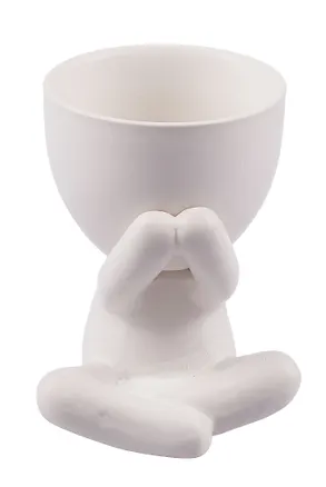 Подставка Мистер Грин: любитель тишины (керамика) (10×7×8) (10534391) 3087934