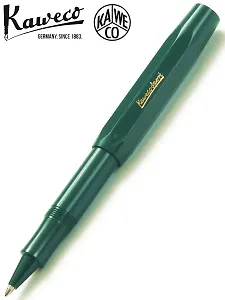 Подарочная ручка-роллер Kaweco Classic Sport 0,7мм, цвет чернил чёрный, зелёный корпус
