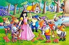 Пазл Castorland Белоснежка и 7 гномов 60эл., 32*23см 342331