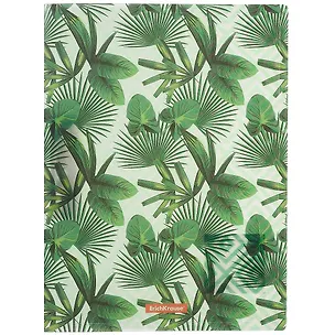 Папка с бок.прижимом A4 "Tropical Leaves" пластик, Erich Krause 259520