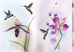 Декупажная карта Тропический рай (А4)