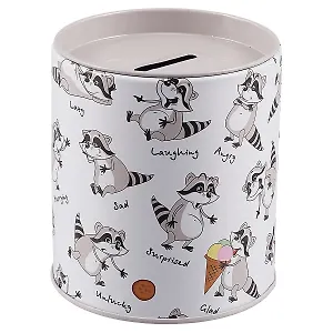 Копилка Бочка Raccoons Life (10х9) (металл)