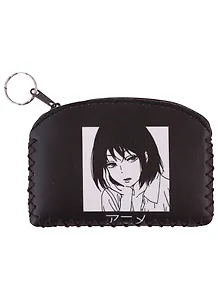Кошелек на молнии Аниме Девушка (Дзе) (9х13) (кожзам)