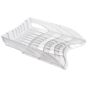 Лоток горизонтальный  "S-Wing" пластиковый, дымчатый