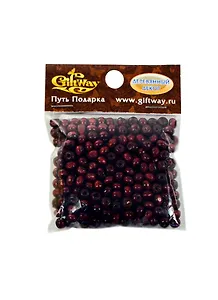 Деревянные бусины Круглые бордовые (00009502) (6мм) (упаковка)