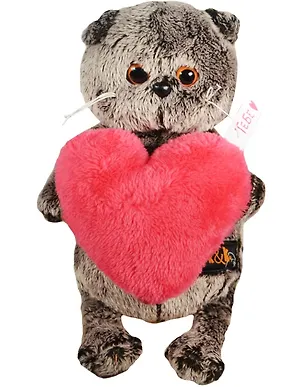 Мягкая игрушка Басик с розовым сердцем (19см) (Ks19-030) 2457324