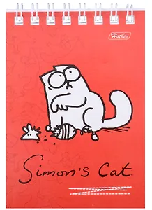 Блокнот, 40л. Хатбер А7 на спирали в ассортименте, Hatber