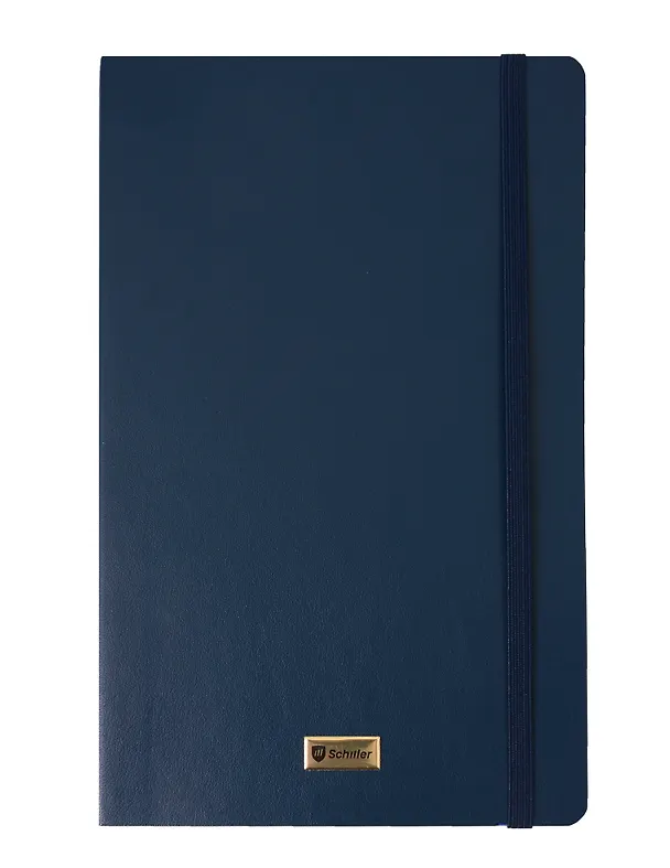 Книга для записей «Elegance» А5, 80 листов в линейку, синяя, Schiller 3095776 — 4