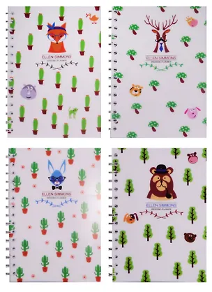 Тетрадь в клетку Hai Bin, Ellen Simmons, 96 листов, в ассортименте 243284