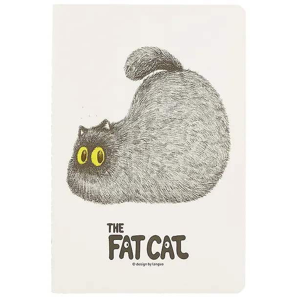 Тетрадь общая «Fat cat», 44 листа в линейку, А5, в ассортименте - Languo 246120 — 1