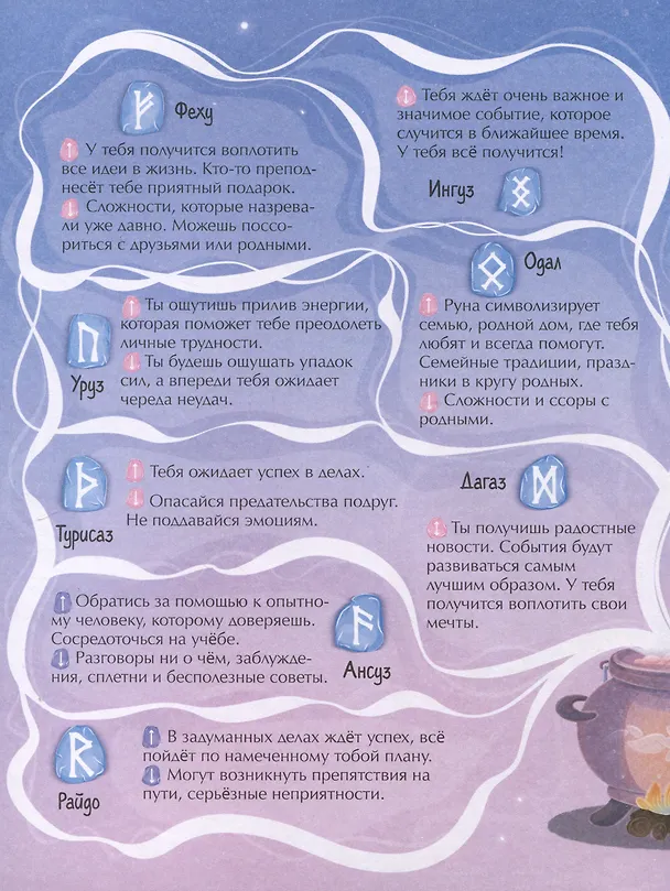 Книга Книжка с заданиями для детей. Гадания для девочек на рунах () — 4